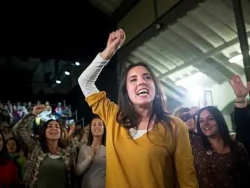 Irene Montero en el acto de Madrid Irene Montero en el acto de Madrid