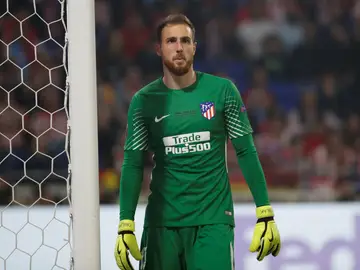 Jan Oblak, durante un partido con el Atlético de Madrid Jan Oblak, durante un partido con el Atlético de Madrid