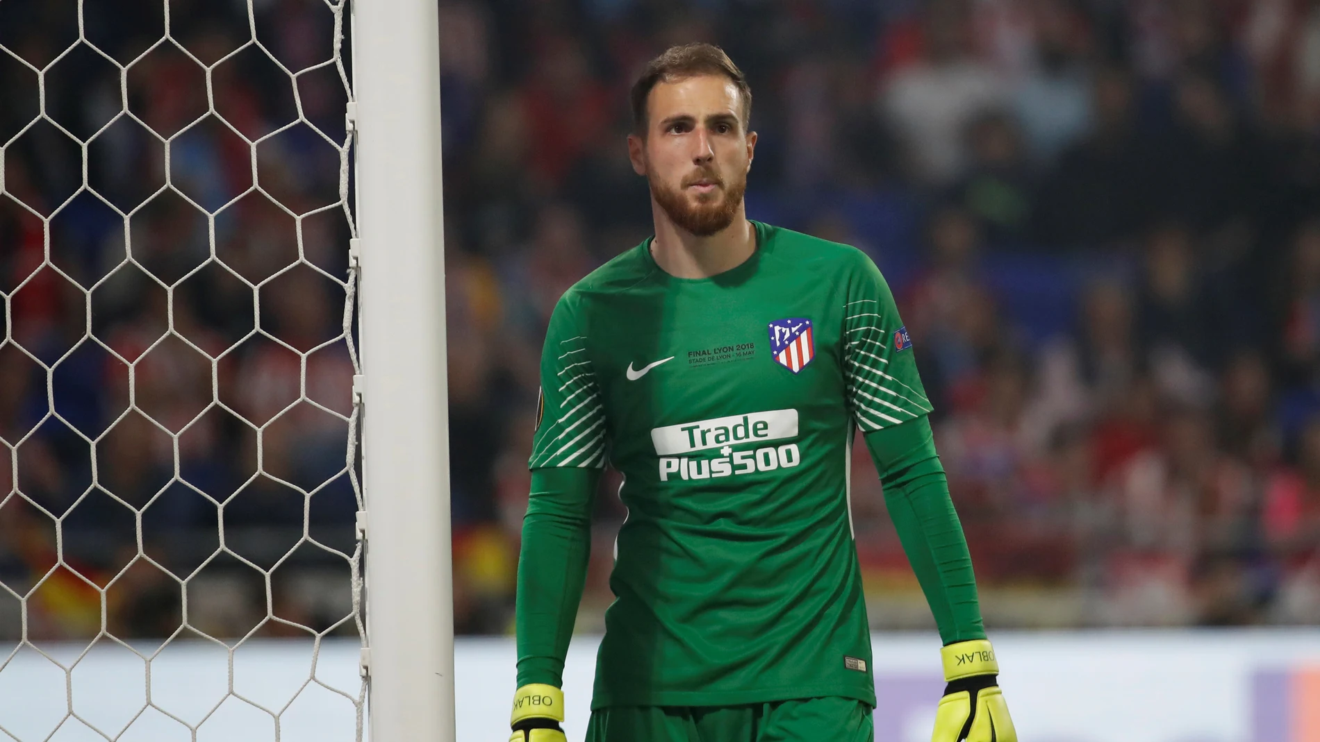 Jan Oblak, durante un partido con el Atlético de Madrid Jan Oblak, durante un partido con el Atlético de Madrid
