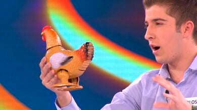 El truco de magia de la gallina en '¡Ahora Caigo!'