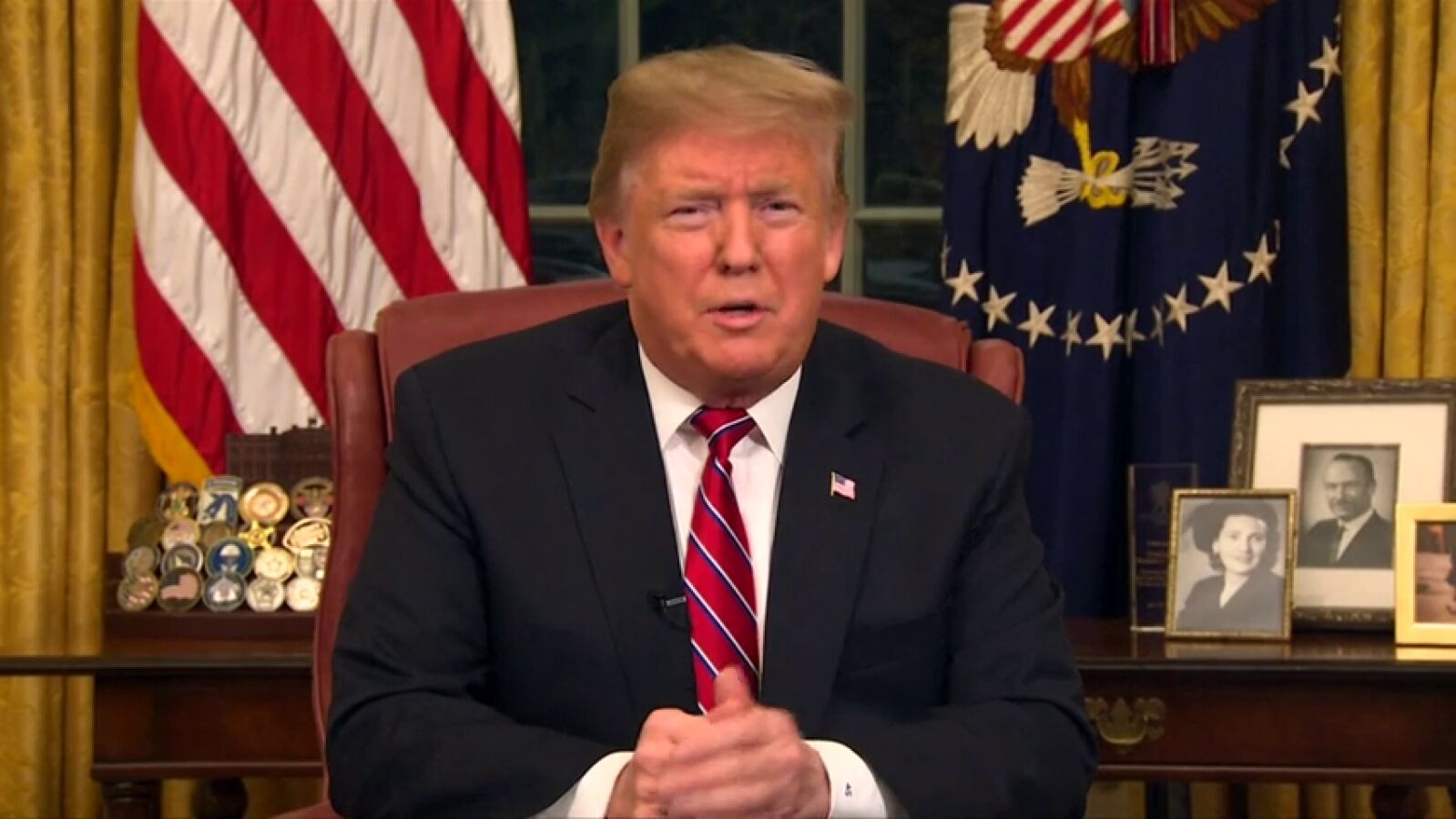 Trump criminaliza a los migrantes en un mensaje dirigido a la nación