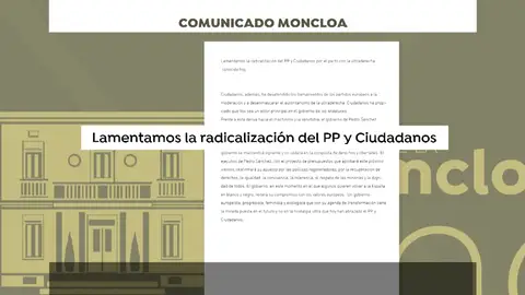 El Gobierno lamenta "la nostalgia ultra que hoy han abrazado PP y Ciudadanos" El Gobierno lamenta "la nostalgia ultra que hoy han abrazado PP y Ciudadanos"