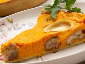 Karlos Arguiñano en tu cocina: Tarta salada de calabaza, castaña y queso de cabra