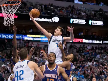 Luka Doncic jugando con los Dallas Mavericks Luka Doncic jugando con los Dallas Mavericks