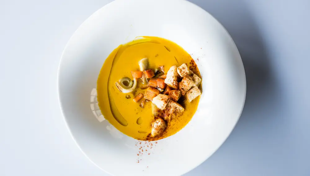 La deliciosa crema de calabaza de Comala.