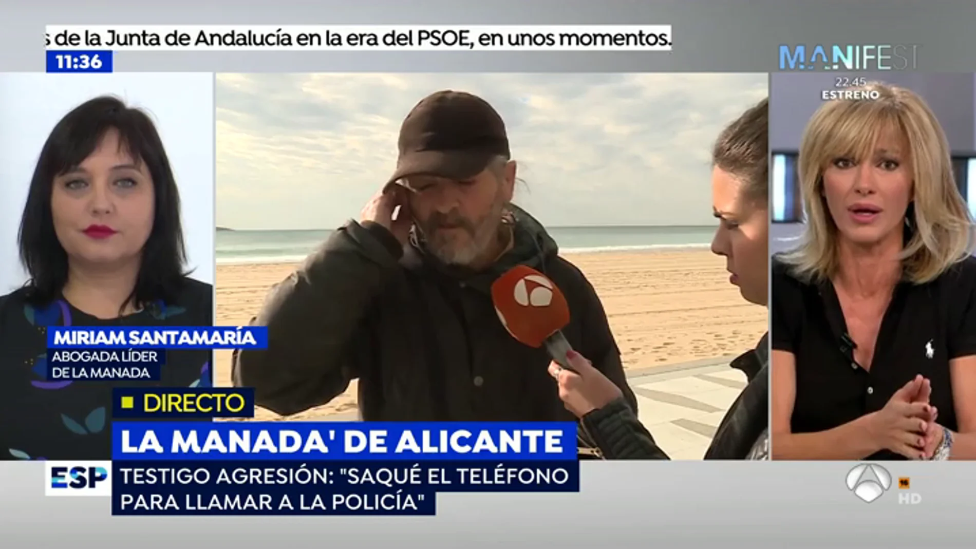 El testigo que socorrió a la víctima de 'La Manada de Alicante': "Uno la inmovilizó y el resto la tocaba y la magreaba"