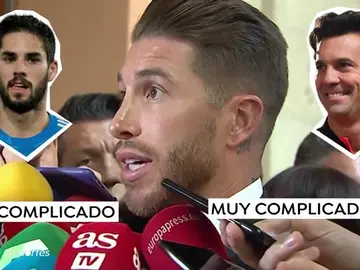 Sergio Ramos, sobre la suplencia de Isco: "Es complicado, todos quieren jugar" Sergio Ramos, sobre la suplencia de Isco: "Es complicado, todos quieren jugar"