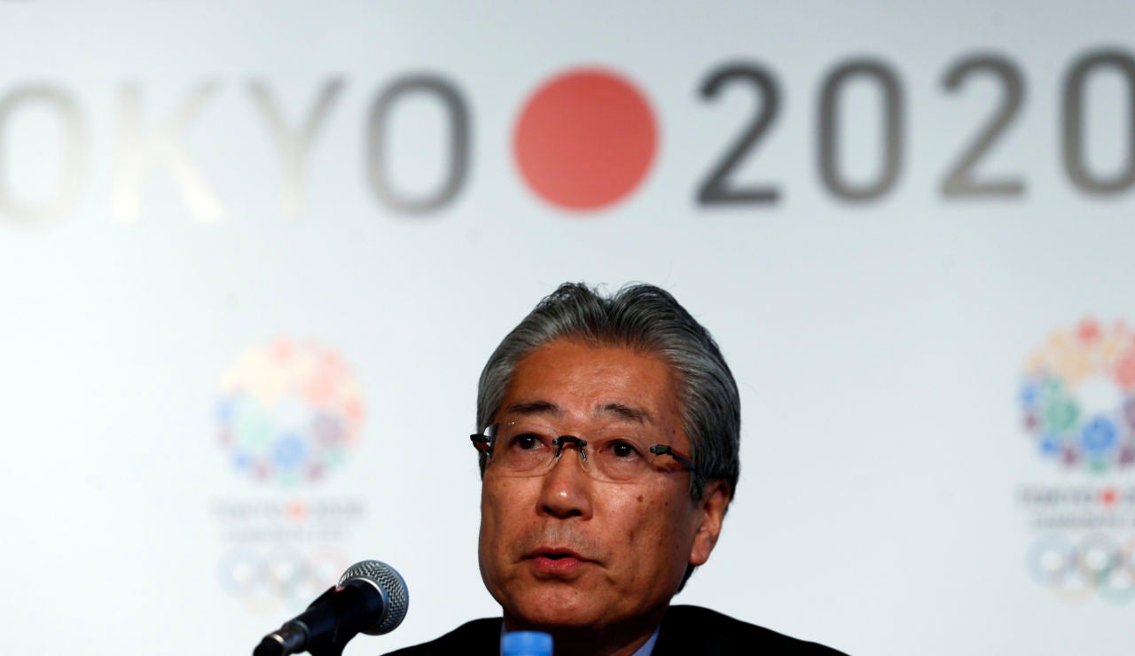 Tsunekazu Takeda, durante una comparecencia Tsunekazu Takeda, durante una comparecencia