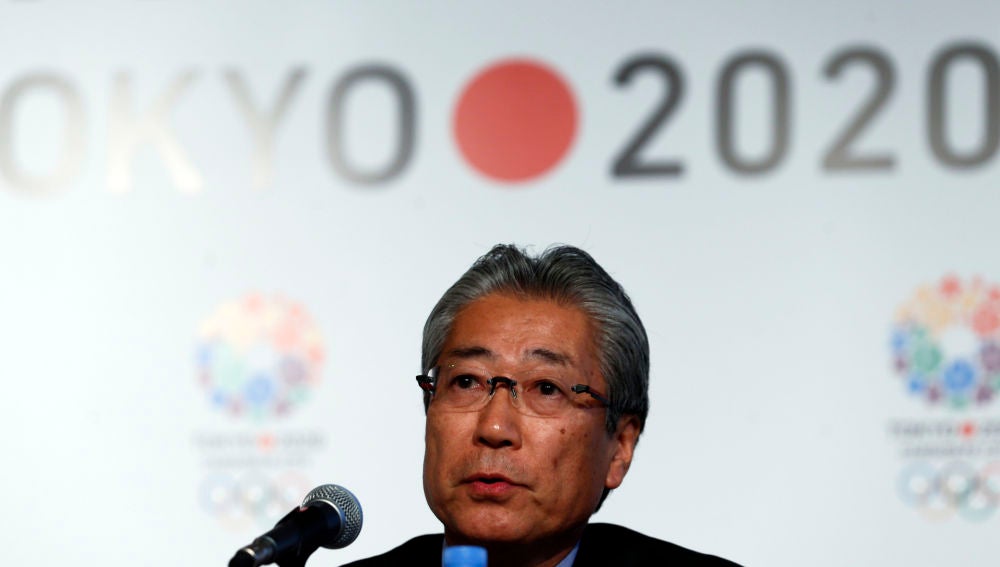 Tsunekazu Takeda, durante una comparecencia