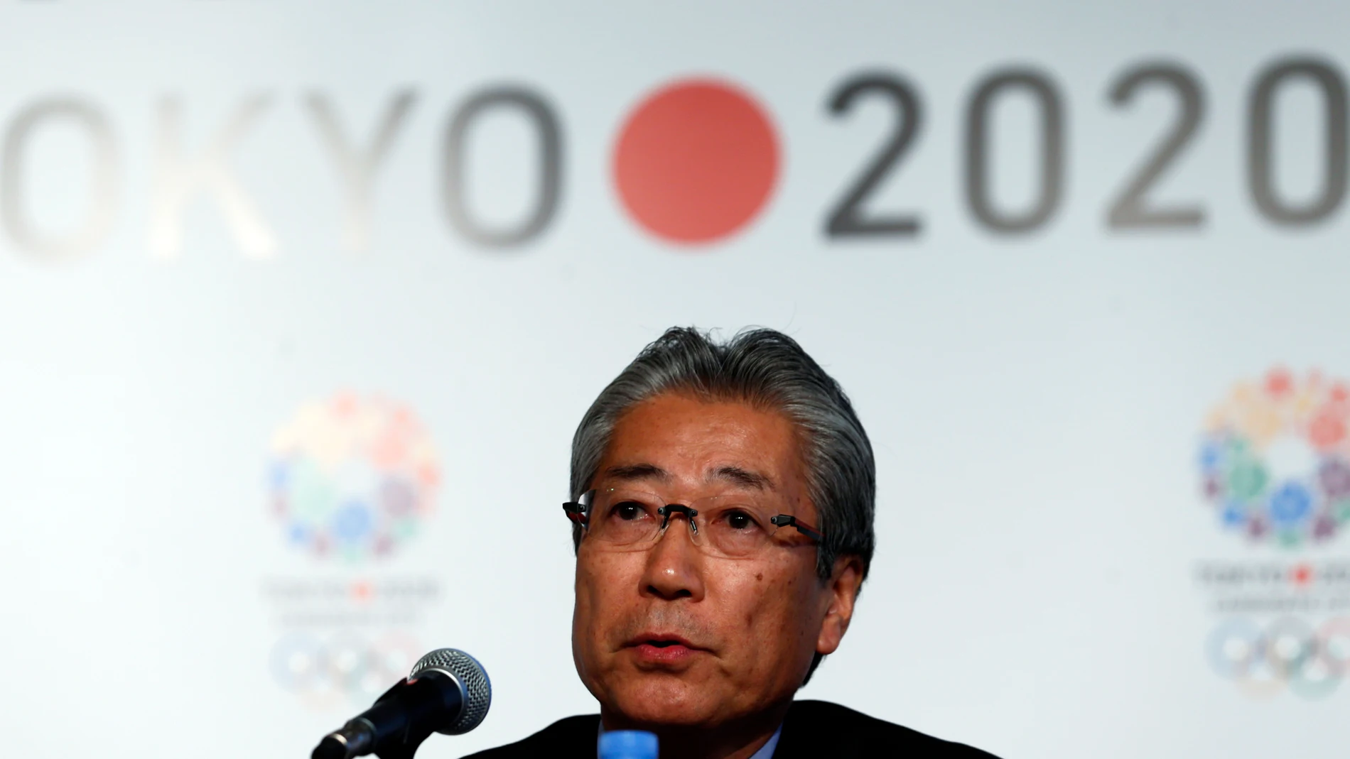 Tsunekazu Takeda, durante una comparecencia Tsunekazu Takeda, durante una comparecencia