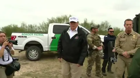Trump viaja a la frontera con México y amenaza con declarar emergencia nacional para construir el muro Trump viaja a la frontera con México y amenaza con declarar emergencia nacional para construir el muro