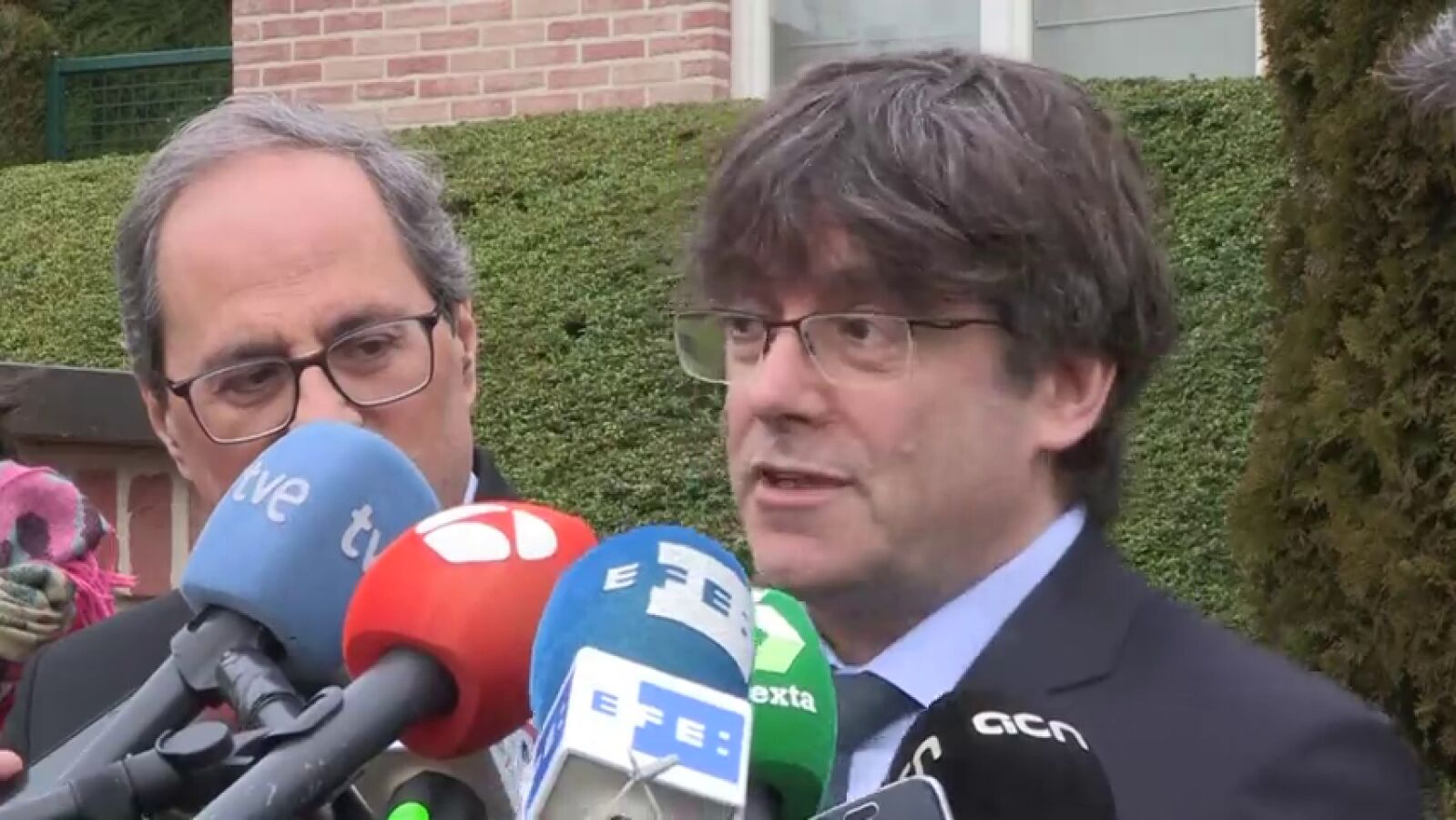Torra visita a Puigdemont en pleno debate de apoyo a los presupuestos y días antes del juicio por el 'procés'