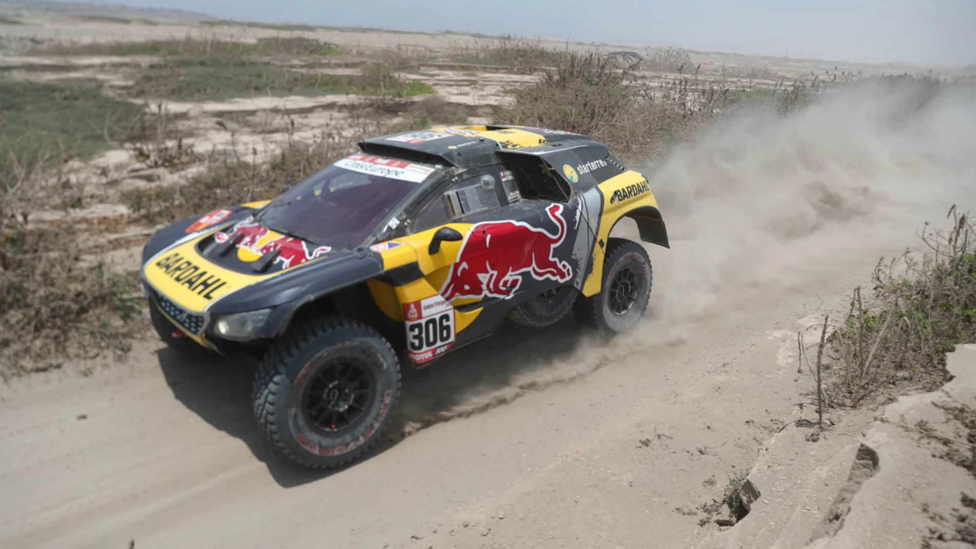 Loeb, en una etapa del Dakar Loeb, en una etapa del Dakar