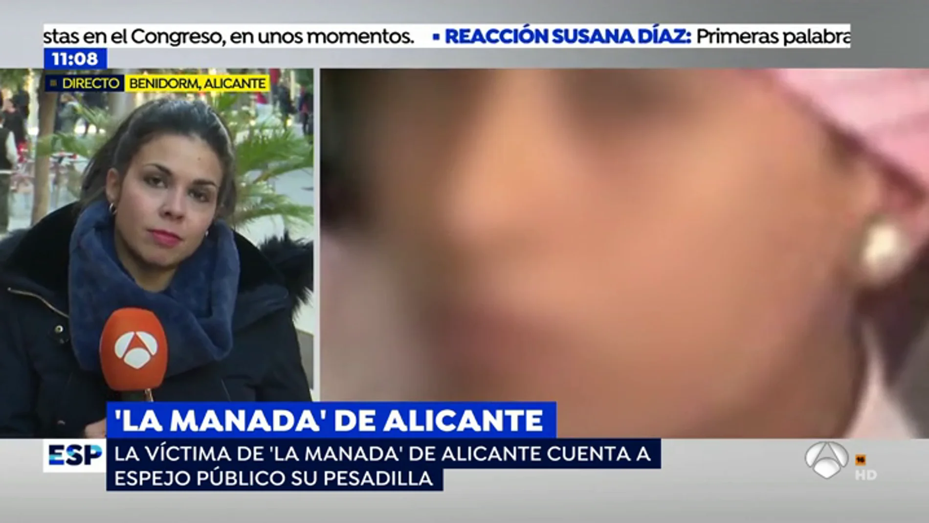 'Espejo Público' habla con la víctima de 'La Manada' de Callosa: "Está sobrepasada, solo habla delante de la madre"