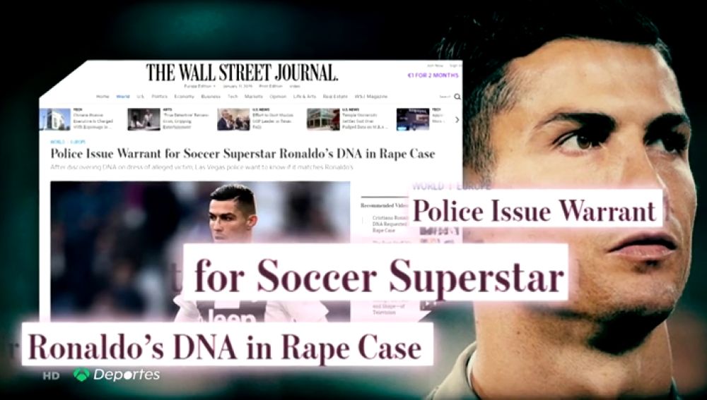 La Policía de las Vegas solicita una orden judicial para obtener el ADN de Cristiano Ronaldo