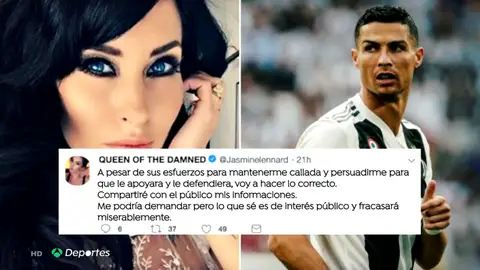 Una exnovia de Cristiano Ronaldo ataca al portugués: "Es un jodido psicópata y un mentiroso" Una exnovia de Cristiano Ronaldo ataca al portugués: "Es un jodido psicópata y un mentiroso"