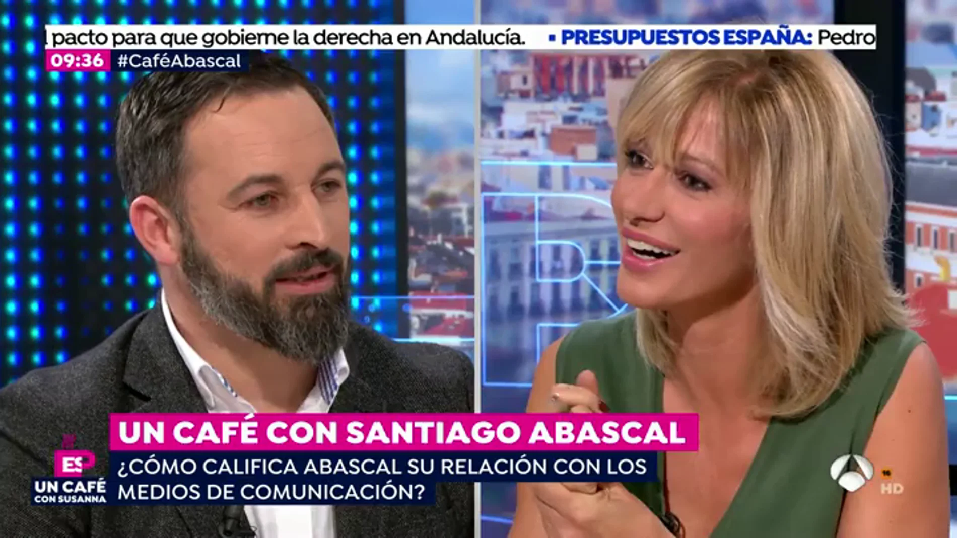 Los 10 titulares que ha dejado Santiago Abascal en su entrevista en 'Espejo Público'