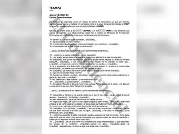 Un fragmento de las conversaciones Un fragmento de las conversaciones