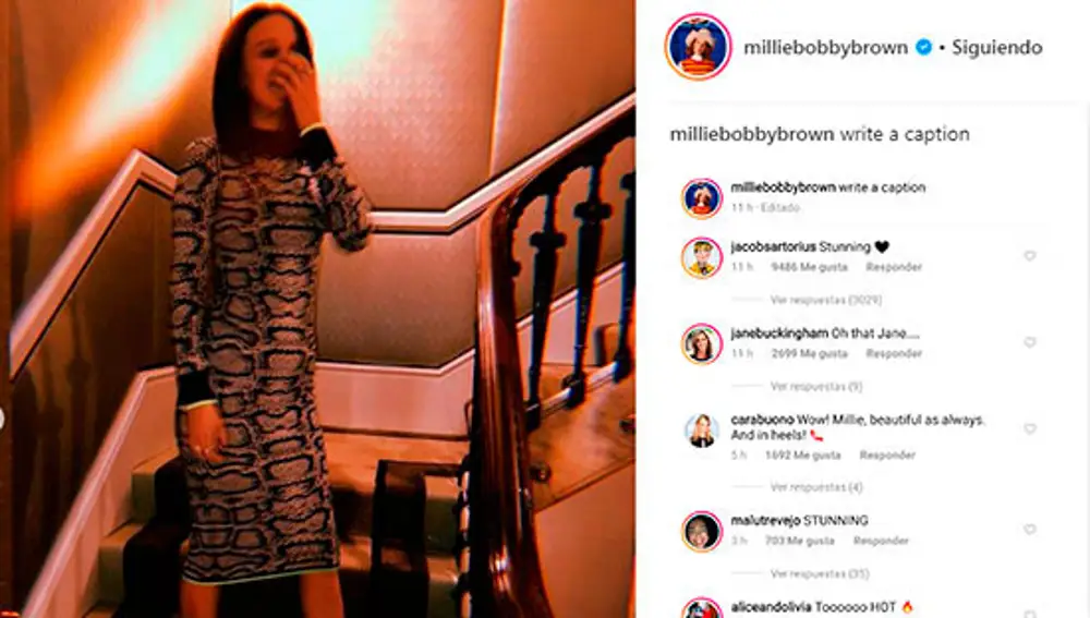 Mensajes de Jacob Sartorius en Instagram a Millie Bobby Brown