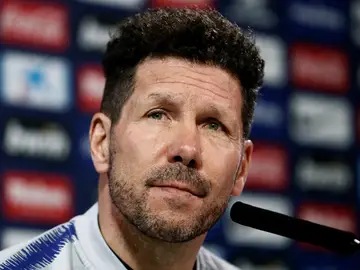 Diego Simeone, en rueda de prensa Diego Simeone, en rueda de prensa