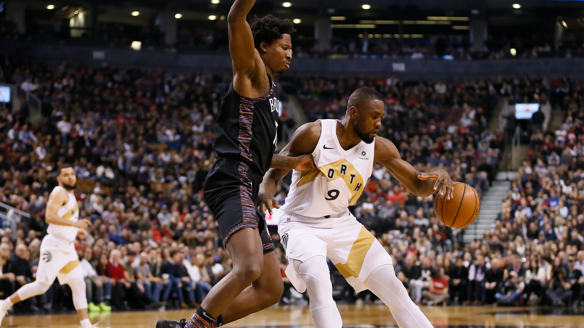 Serge Ibaka, en acción ante los Nets Serge Ibaka, en acción ante los Nets