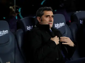 Ernesto Valverde, durante el partido contra el Eibar Ernesto Valverde, durante el partido contra el Eibar