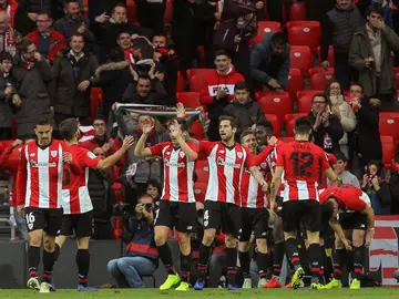 El Athletic celebra un gol El Athletic celebra un gol