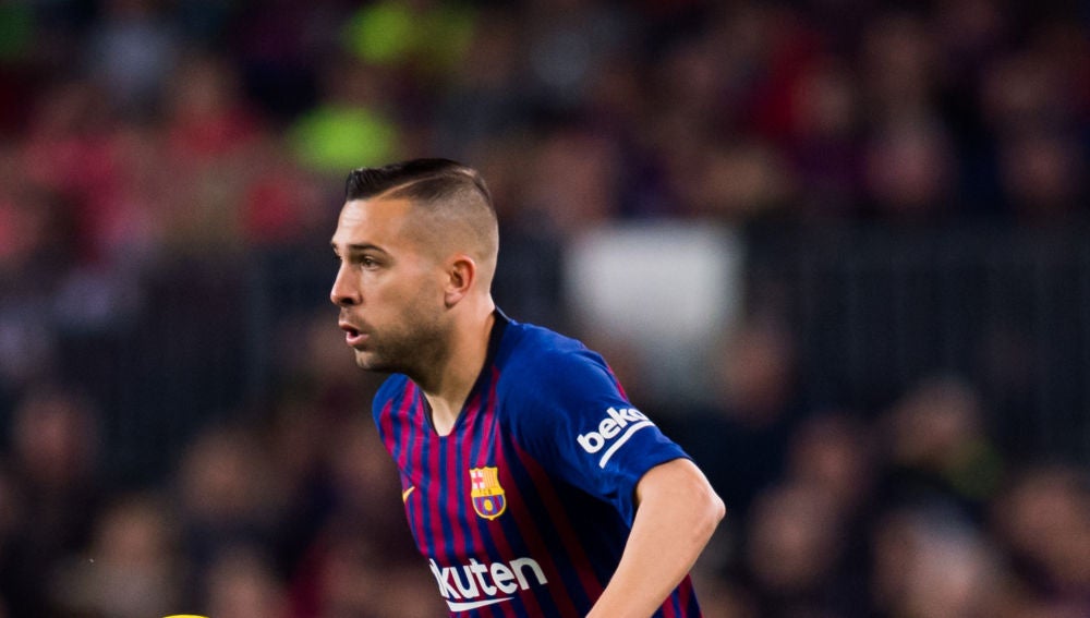 Jordi Alba, durante un partido