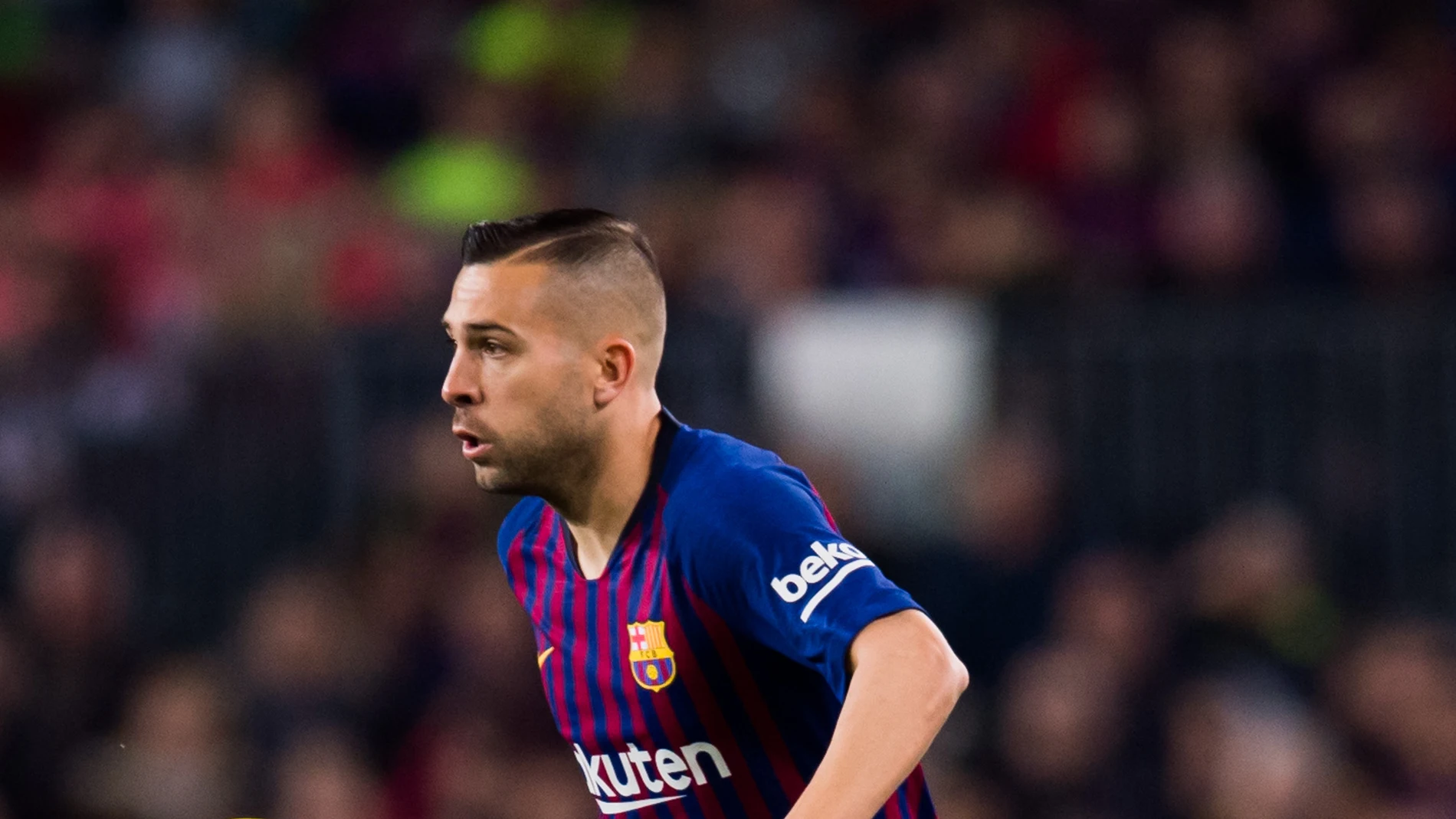 Jordi Alba, durante un partido Jordi Alba, durante un partido