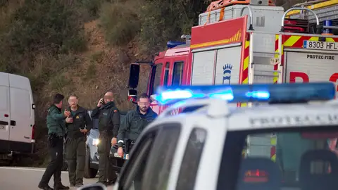 Miembros de la Guardia Civil durante las labores de rescate del niño de 2 años Miembros de la Guardia Civil durante las labores de rescate del niño de 2 años