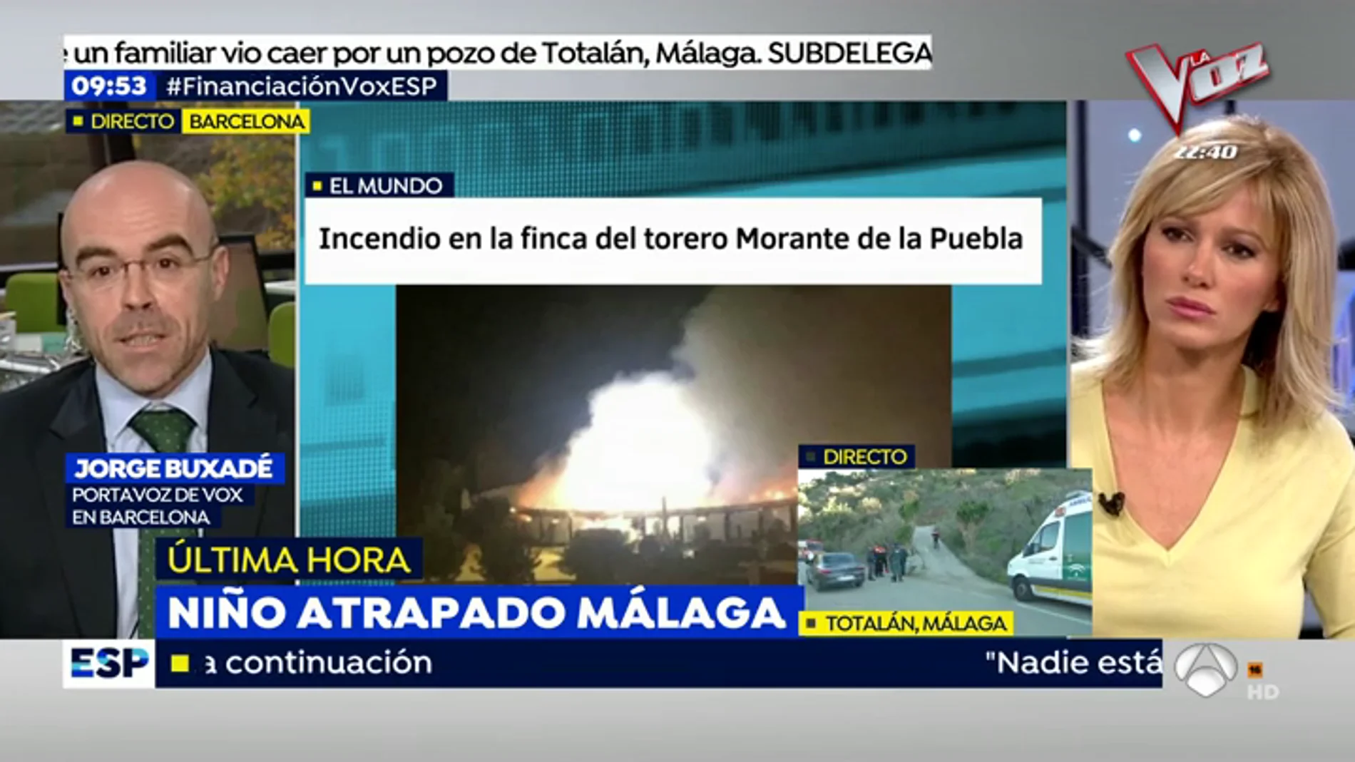 Se investiga el incendio en la finca sevillana de Morante de la Puebla