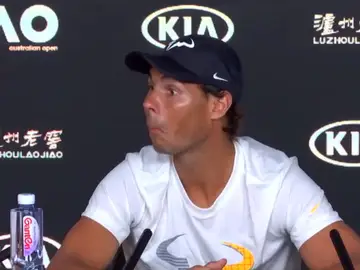 Rafa Nadal, en rueda de prensa Rafa Nadal, en rueda de prensa