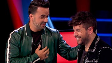 Luis Fonsi y Pablo López en 'La Voz'