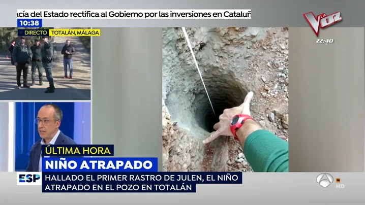 El forense José Antonio Lorente, sobre el niño atrapado en el pozo: "Me sorprende muchísimo que haya podido caer en un agujero tan profundo" experto