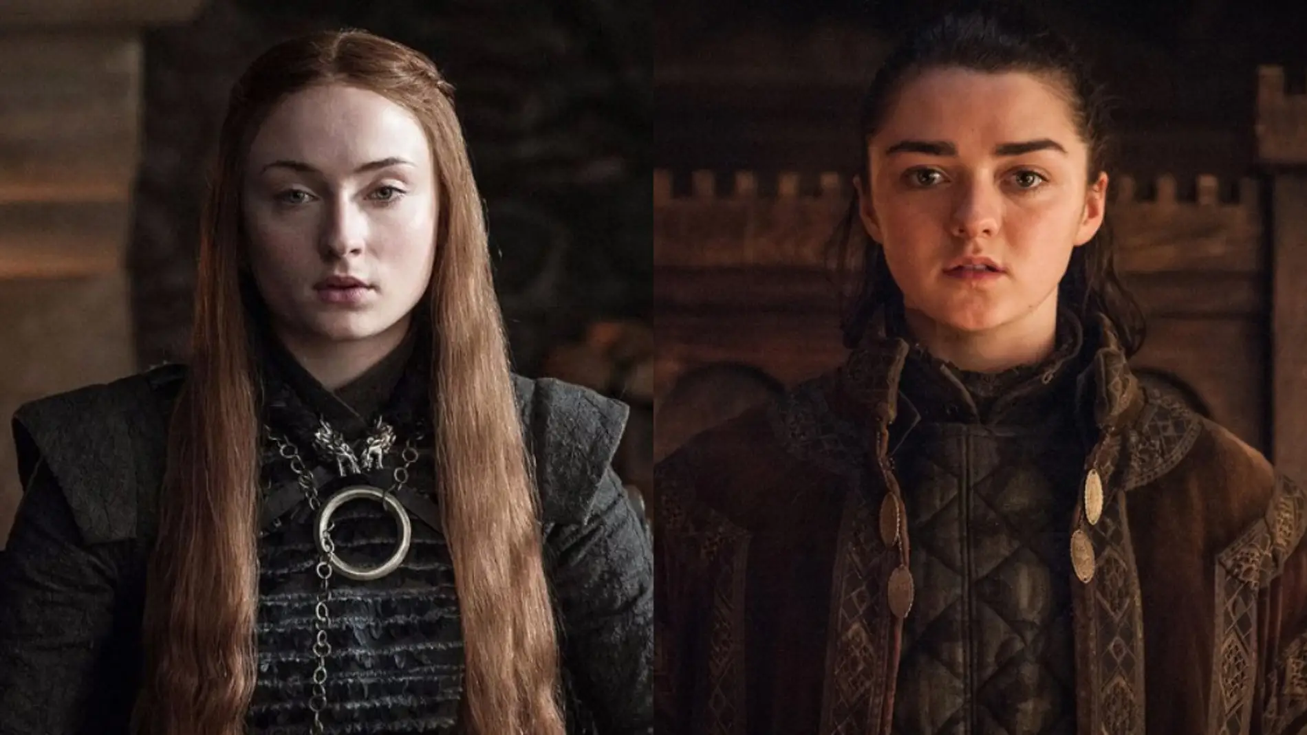 Sansa y Arya Stark en 'Juego de Tronos'