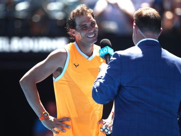 Rafa Nadal, tras su victoria en el Open de Australia