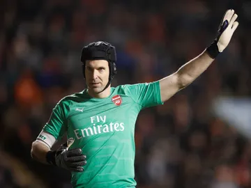Petr Cech, en un partido del Arsenal Petr Cech, en un partido del Arsenal
