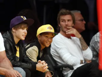 David Beckham y Justin Bieber David Beckham y Justin Bieber