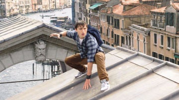 Tom Holland en 'SpiderMan: Lejos de casa'