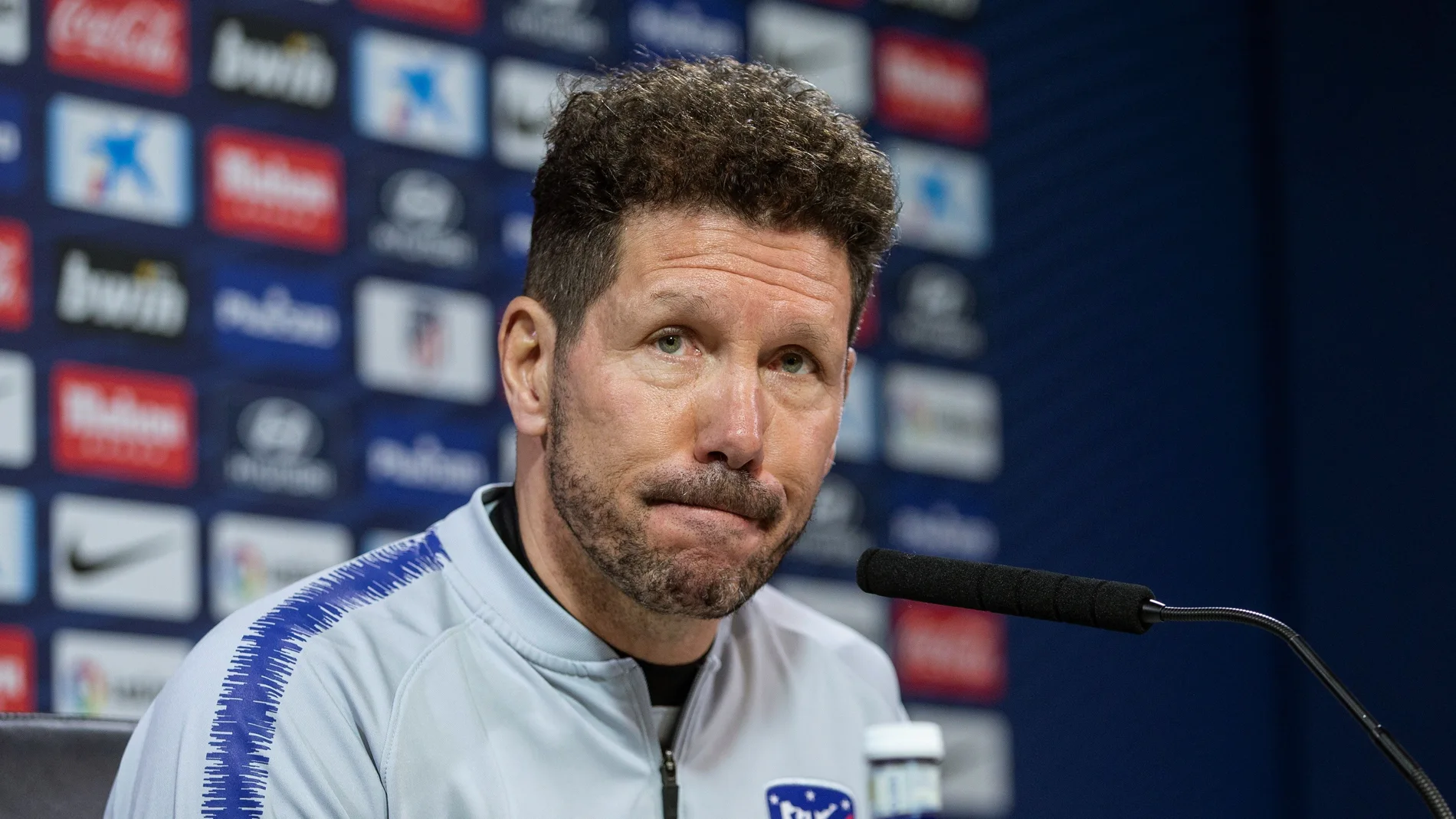 Simeone, en rueda de prensa Simeone, en rueda de prensa