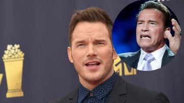 Chris Pratt y Arnold Schwarzenegger Chris Pratt y Arnold Schwarzenegger