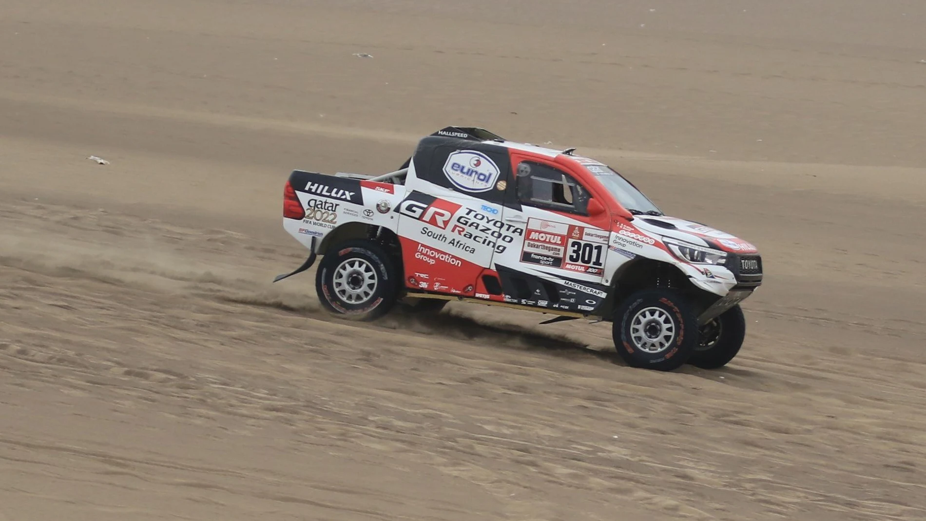 Al-Attiyah, en una etapa del Dakar Al-Attiyah, en una etapa del Dakar