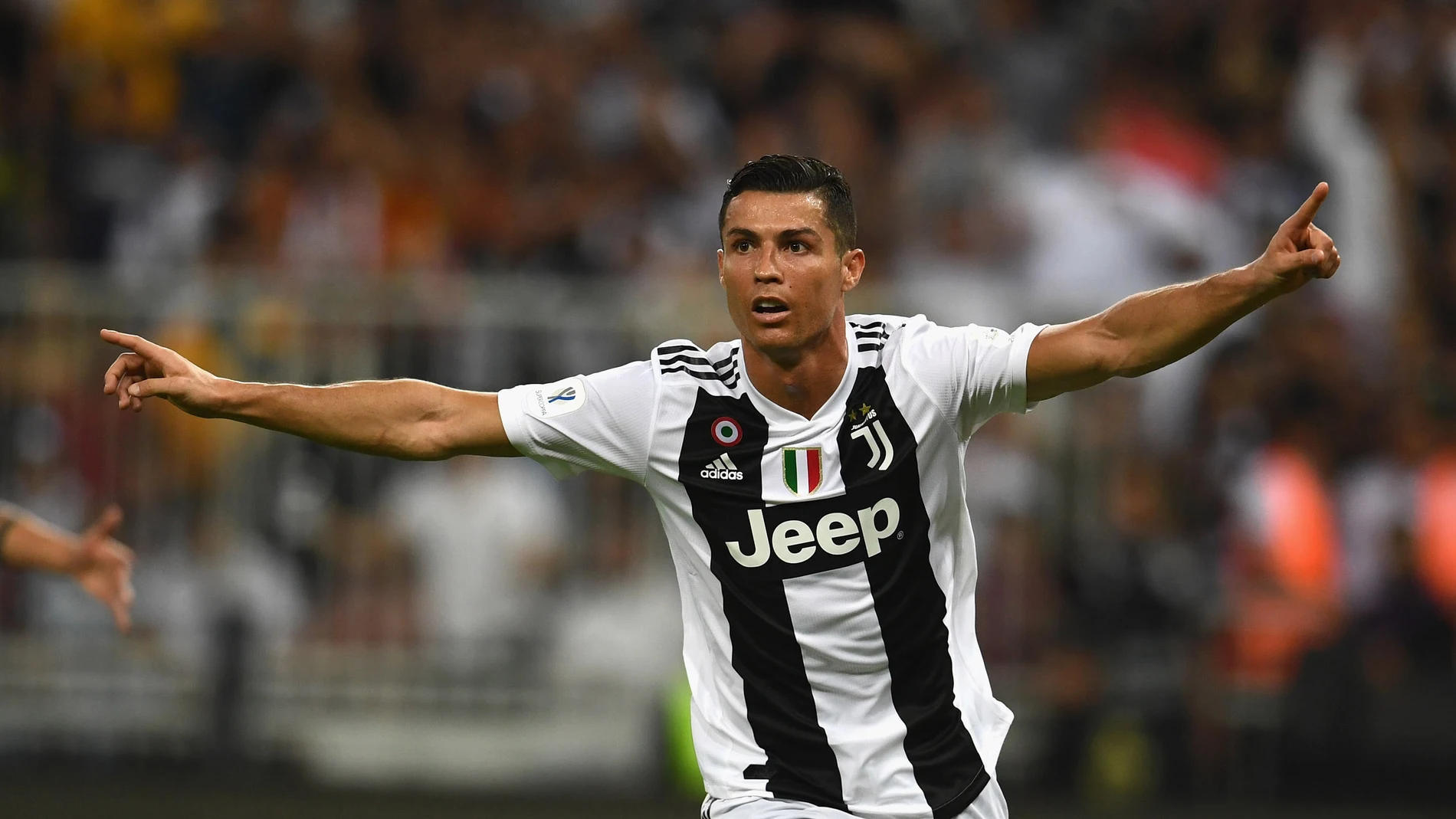 Cristiano Ronaldo celebra su gol con la Juventus Cristiano Ronaldo celebra su gol con la Juventus