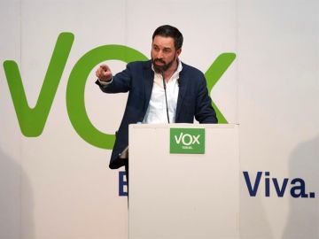 El líder de Vox, Santiago Abascal