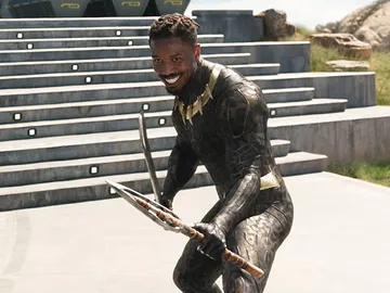 Michael B. Jordan como Killmonger en 'Black Panther' Michael B. Jordan como Killmonger en 'Black Panther'