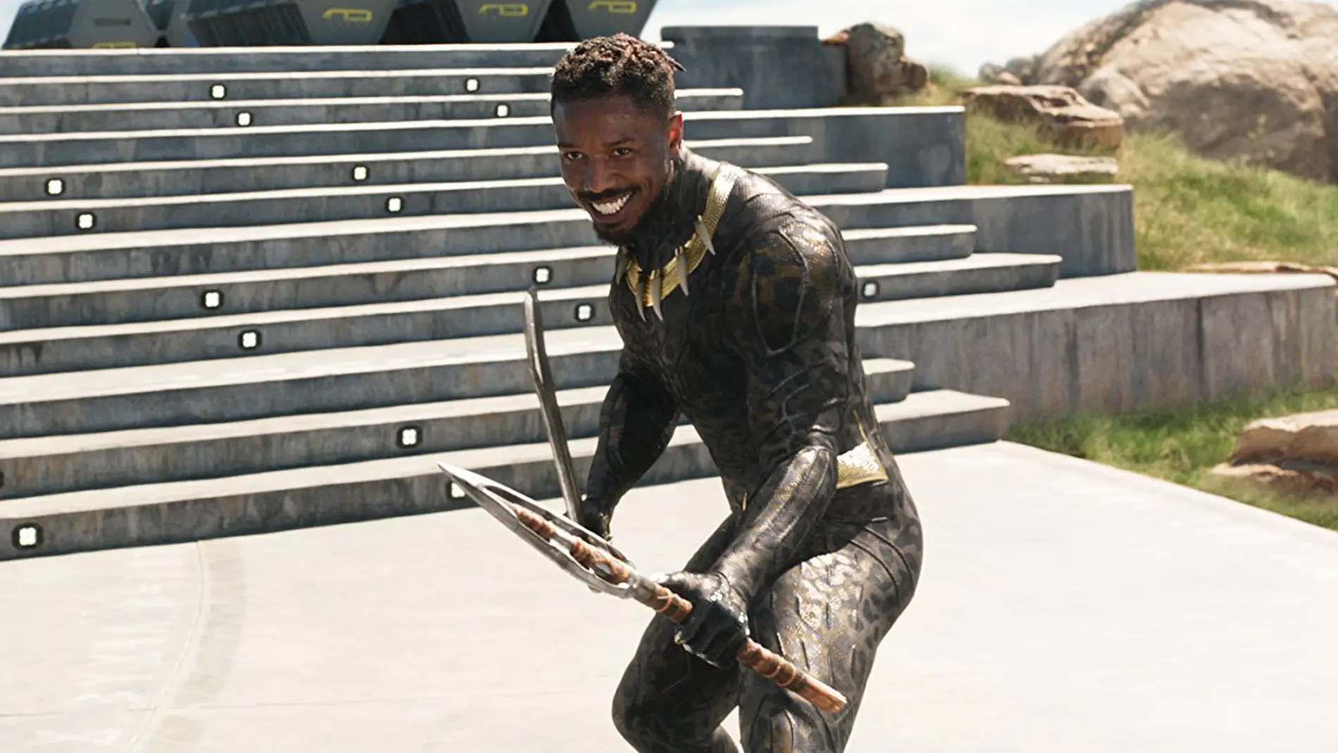 Michael B. Jordan como Killmonger en 'Black Panther'
