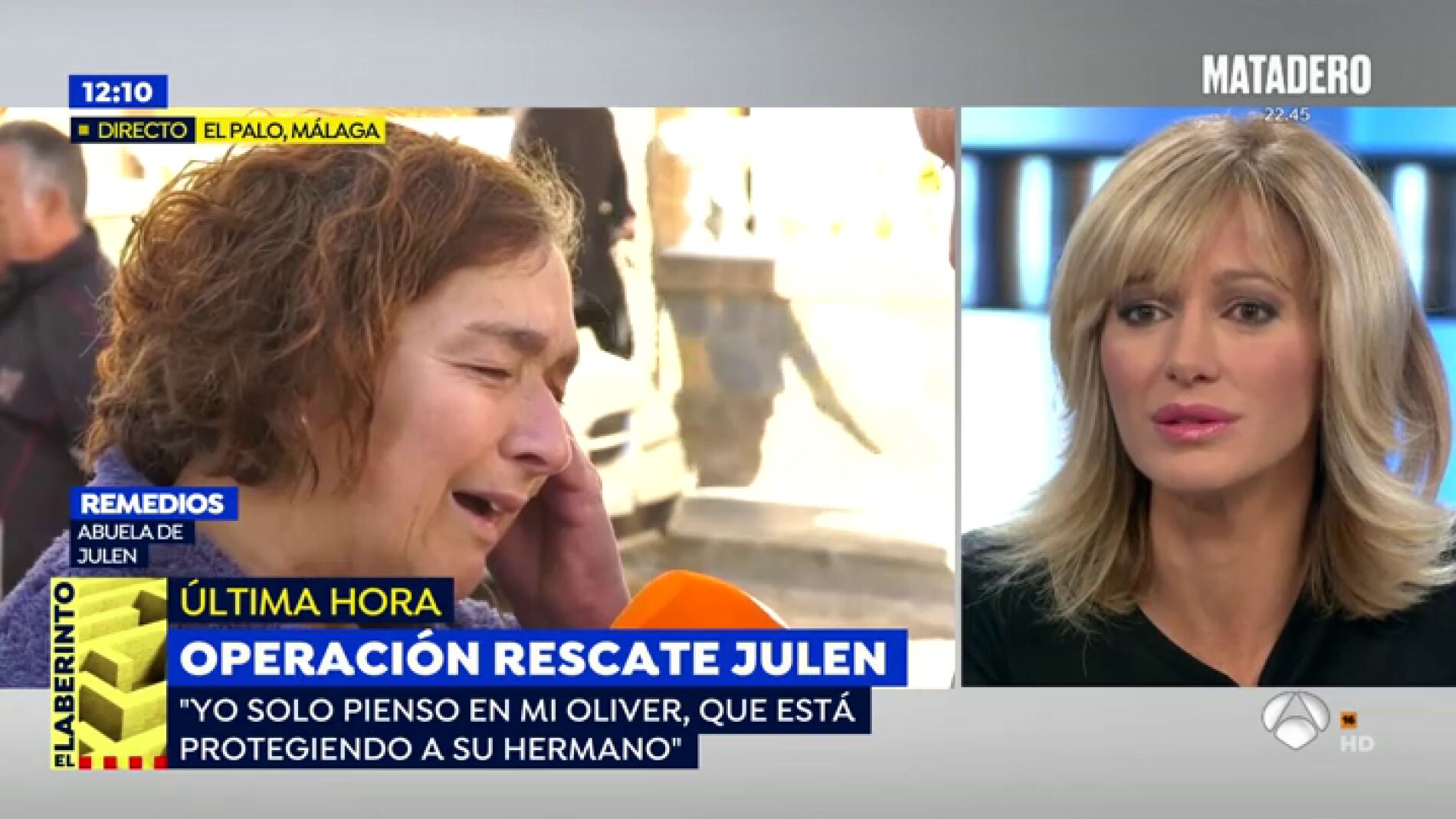 La agon&iacute;a de la abuela de Julen, atrapado en el pozo: "Yo dar&iacute;a la vida por mi nieto, yo no hago falta"