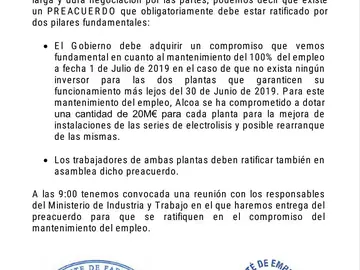 Preacuerdo Alcoa Preacuerdo Alcoa