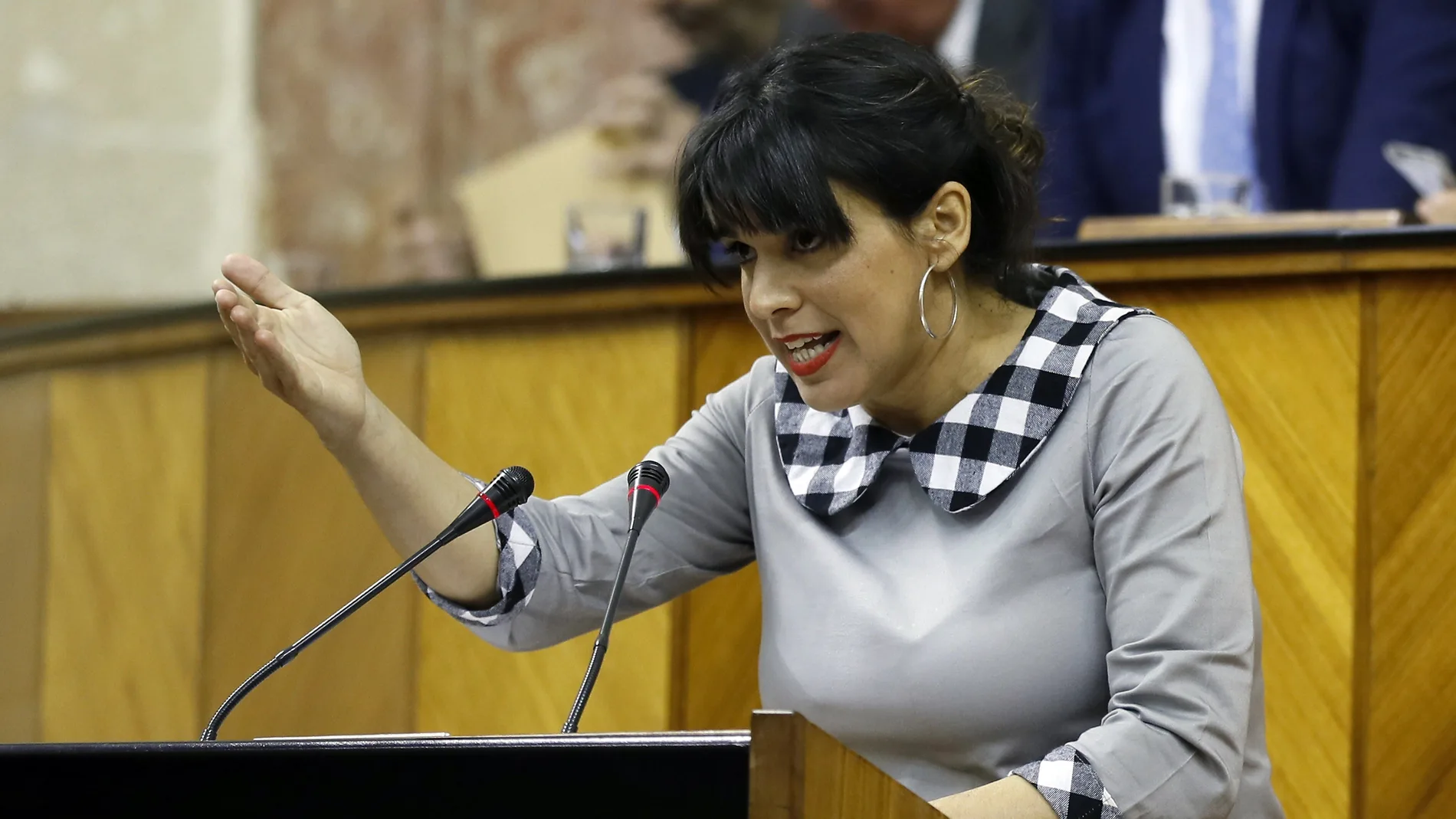 La líder de Adelante Andalucía, Teresa Rodríguez La líder de Adelante Andalucía, Teresa Rodríguez