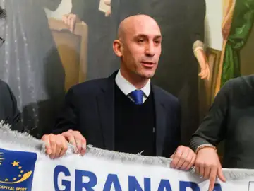 Luis Rubiales, en un acto en Granada Luis Rubiales, en un acto en Granada